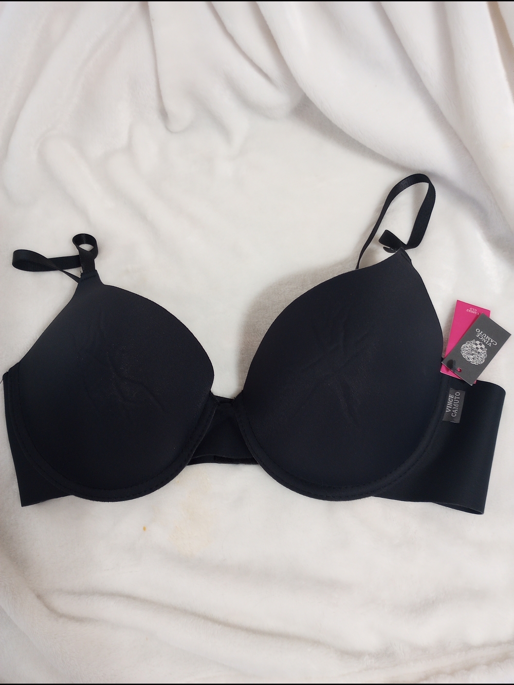 Vince Camuto Black Seamless T-Shirt Bra